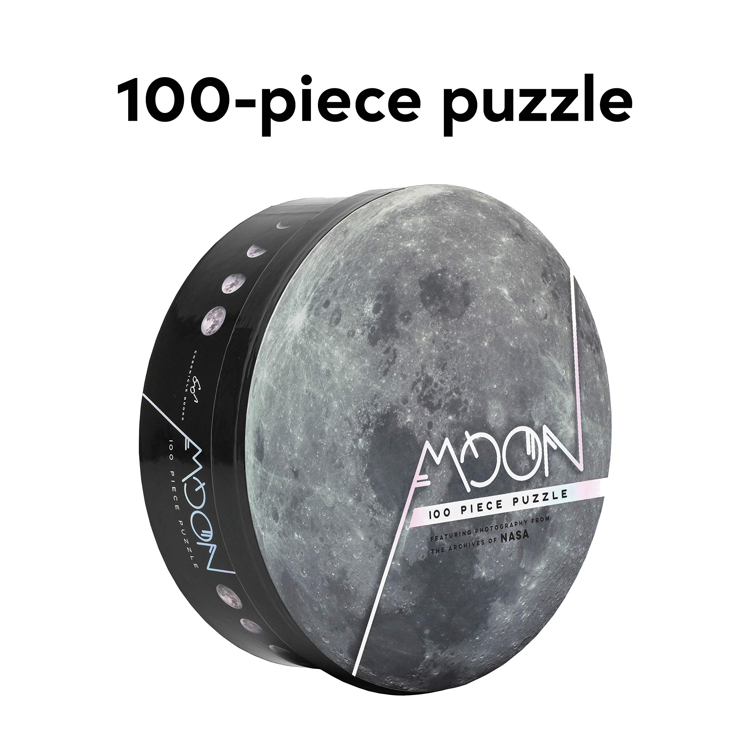 Amazon.com: Chronicle Books 100 Piece Moon Puzzle: Featuring